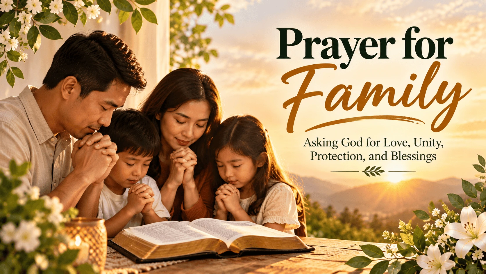 Prayer for Family: Asking God for Love, Unity, Protection, and Blessings